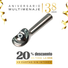 Cuchara Servir Helado Aluminio 60cc - Multimenaje - Aniversario 38 años