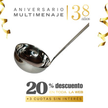 Cucharon Inox. 480cc - Multimenaje - Aniversario 38 años