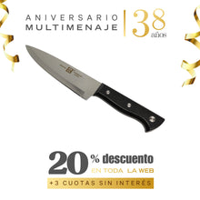 Cuchillo de Cocina 17,5 cm Acero Inoxidable - Multimenaje - Aniversario 38 años