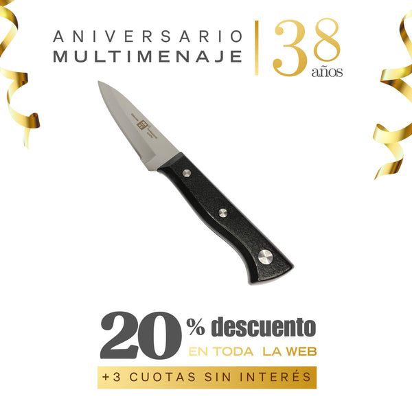 Cuchillo Puntilla 9,5 cm Acero Inoxidable - Multimenaje - Aniversario 38 años