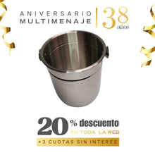 Hielera Inox. Para Pedestal 26x22cm - Multimenaje - Aniversario 38 años