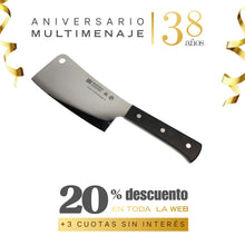 Machete Cocina 18 cm Acero Inoxidable Negro - Martínez y Gascón - Aniversario 38 años
