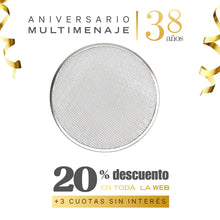 Molde Rejilla Pizza Aluminio 40cm - Multimenaje - Aniversario 38 años
