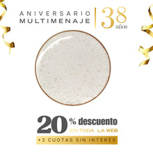 Plato Entrada Porcelana 21 Cm Rústico Marrón - Tramontina - Aniversario 38 años