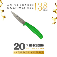 Cuchillo Puntilla Alhambra 10 cm Acero Inoxidable Verde Martínez y Gascón - Aniversario 38 años