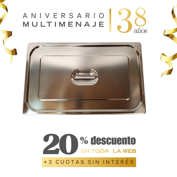 Tapa Contenedor Gn 1/1 53x32,5 - Multimenaje - Aniversario 38 años