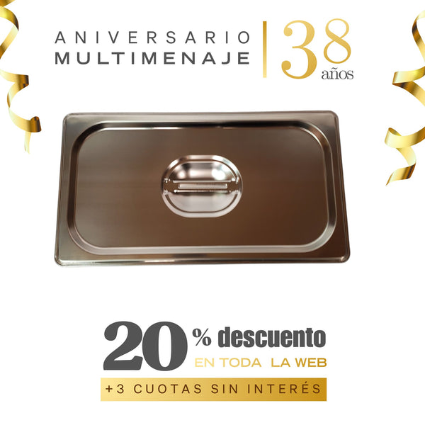 Tapa Contenedor Gn 1/3 32,5x17,5 - Multimenaje - Aniversario 38 años