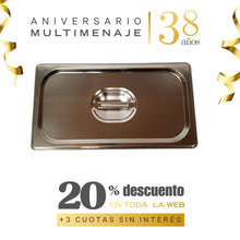 Tapa Contenedor Gn 1/3 32,5x17,5 - Multimenaje - Aniversario 38 años