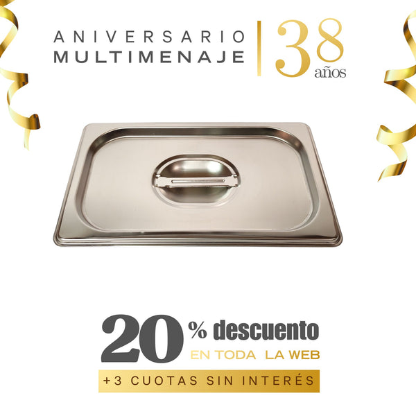 Tapa Contenedor Gn 1/4 26,5x16,2 - Multimenaje - Aniversario 38 años