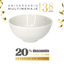Bowl Osaka Porcelana Blanca 11,5cm - Multimenaje - Aniversario 38 años