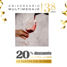 Copa Cristal Vino Montalcino Valley 650ml 24,5x9,5x9,5cm - Hausmann - Aniversario 38 años