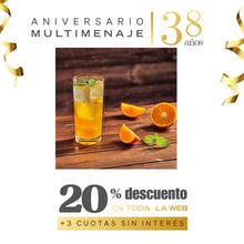Vaso Whisky Alto Liso 334ml 15x6,5x6,5cm - Cristar - Aniversario 38 años